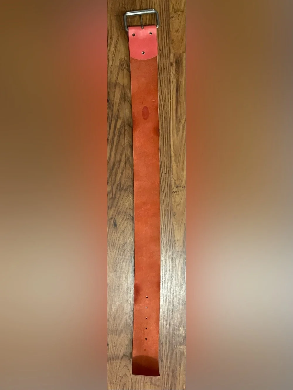 Vintage 70s Hot Pink Wide Leather Belt - Classic Style